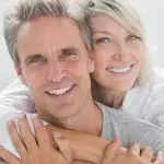 Hormone replacement therapy with smiling couple