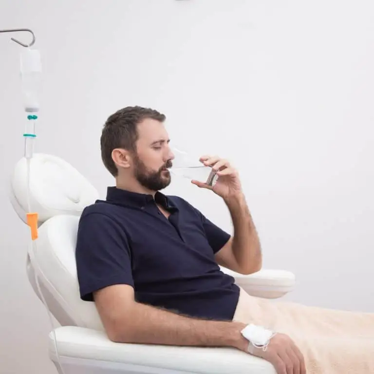 Man receiving IV Nutrition Therapy