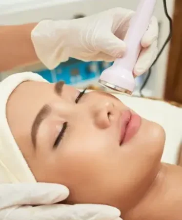 Woman Receiving Laser Treatment